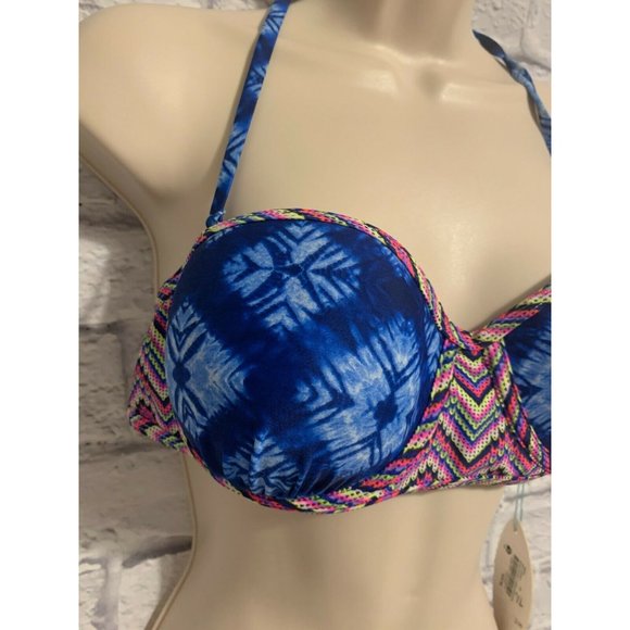 NWT BINGO bikini top XL, underwired back hook and halter spaghetti string ties - Picture 2 of 6